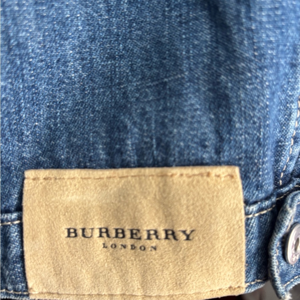 Burberry Blue Plaid Lined Jacket - Picture 5 of 6